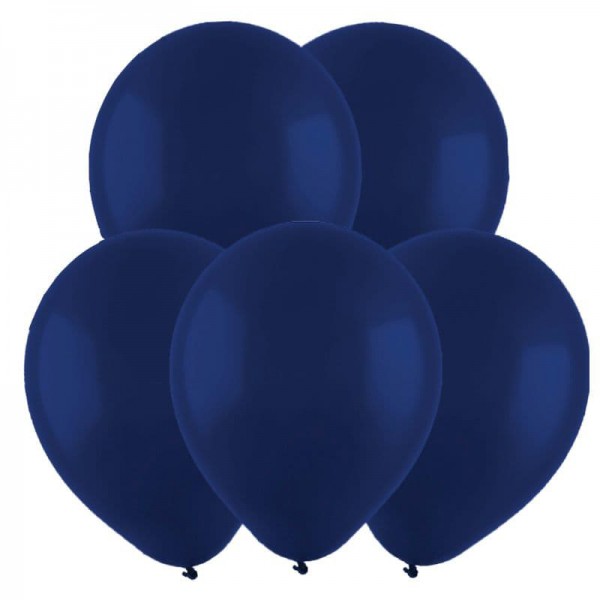 Латексный шар без рисунка "Темно-синий" 12"/30 см + гелий + Hi-Float* фото