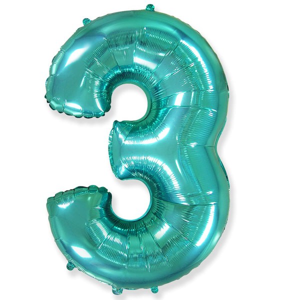 Цифра "3" Тиффани 40" / 102 см фото