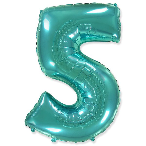 Цифра "5" Тиффани 40" / 102 см фото