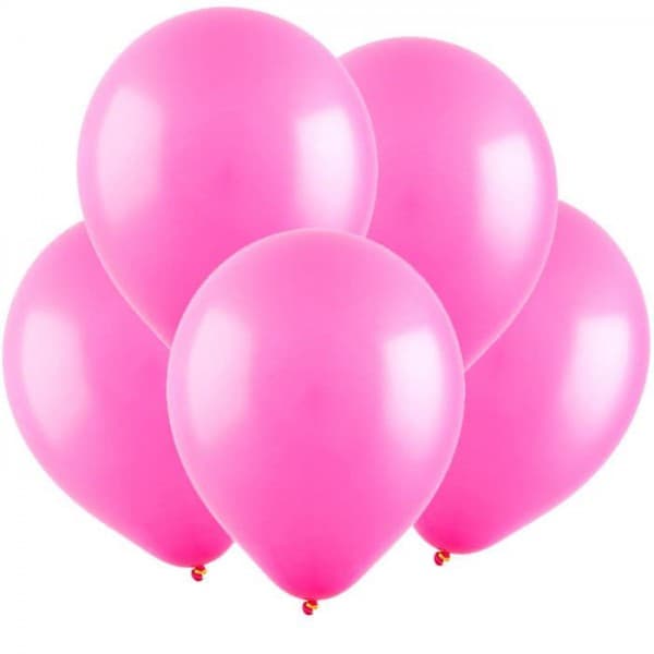 Латексный шар без рисунка "Фуксия" 12"/30 см + гелий + Hi-Float* фото