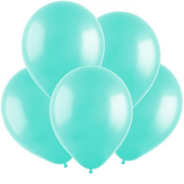 Латексный шар без рисунка "Морская волна" 12"/30 см + гелий* фото