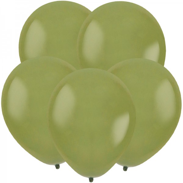 Латексный шар без рисунка "Эвкалипт" 12"/30 см + гелий + Hi-Float* фото