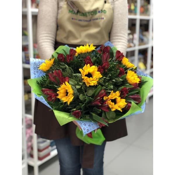 Букет "Красное солнце" фото 2