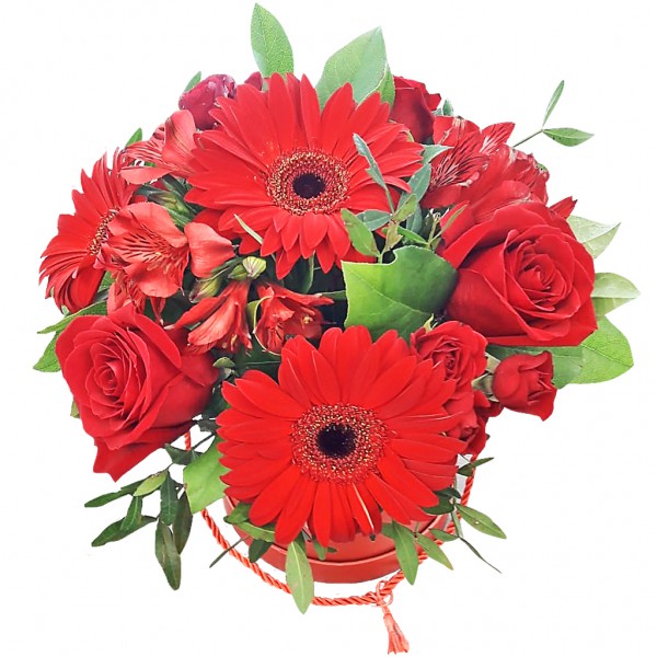 Шляпная коробочка "Огонь" фото