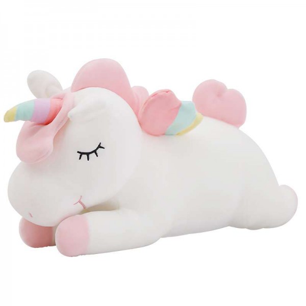 Единорог радужные крылья лежит 80 см МИКС фото 2