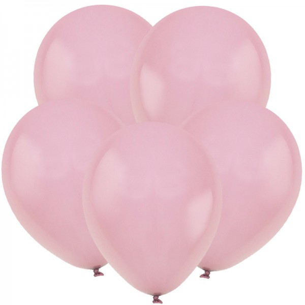 Латексный шар без рисунка "Пыльная роза" 12"/30 см + гелий + Hi-Float* фото