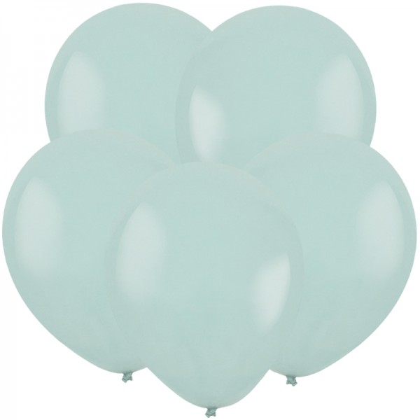Латексный шар без рисунка "Пыльно-голубой" 12"/30 см + гелий + Hi-Float* фото