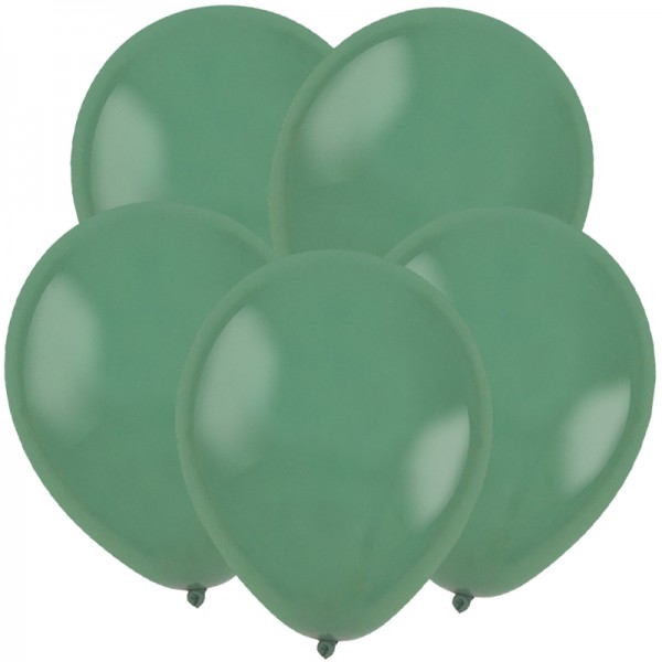 Латексный шар без рисунка "Шалфей" 12"/30 см + гелий + Hi-Float* фото
