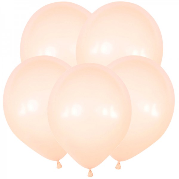 Латексный шар без рисунка "Телесный" 12"/30 см + гелий* фото