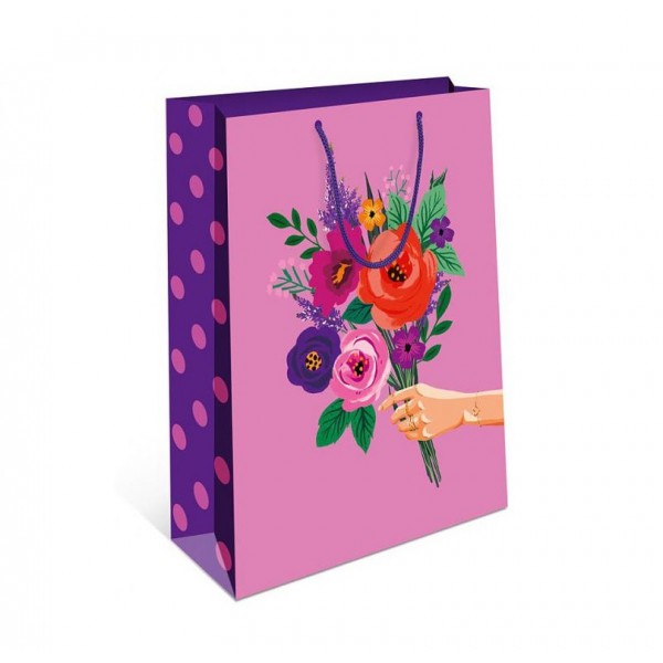 Пакет подарочный размер L в ассортименте фото 2