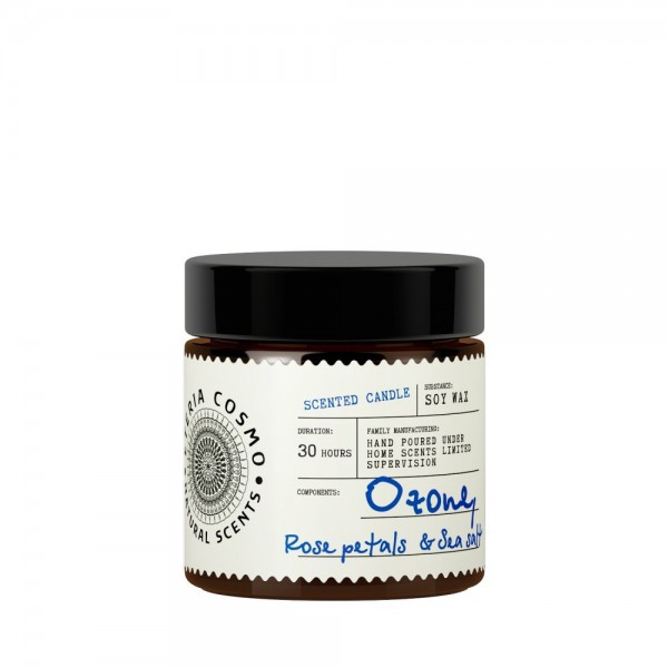 Ароматическая свеча в банке Озон роза и морская соль ETERIA COSMO 88 г фото