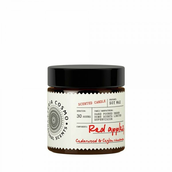 Ароматическая свеча в банке Яблочный пирог корица и кедр ETERIA COSMO 88 г фото