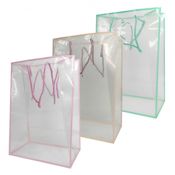 Пакет подарочный прозрачный в ассортименте фото