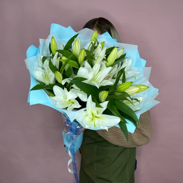 Букет с лилиями фото 2