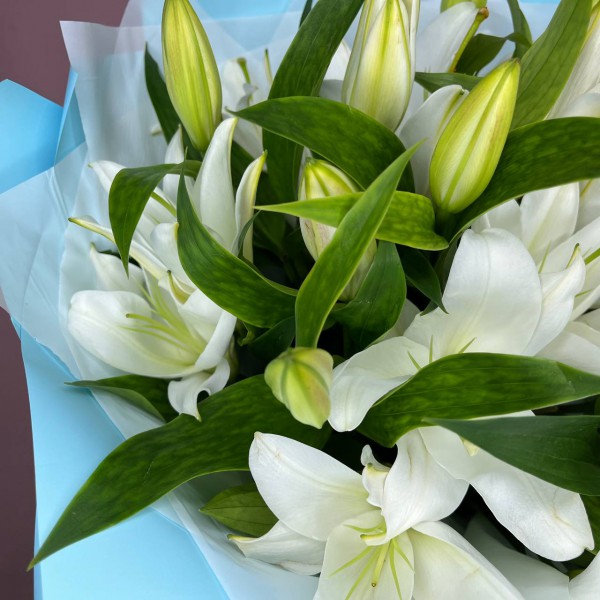 Букет с лилиями фото 3