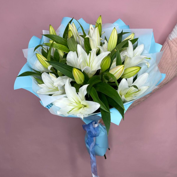 Букет с лилиями фото 1